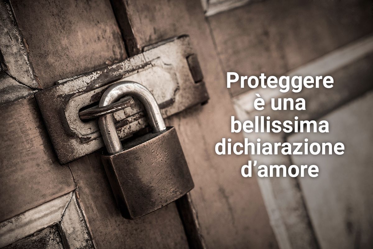 Porta con lucchetto