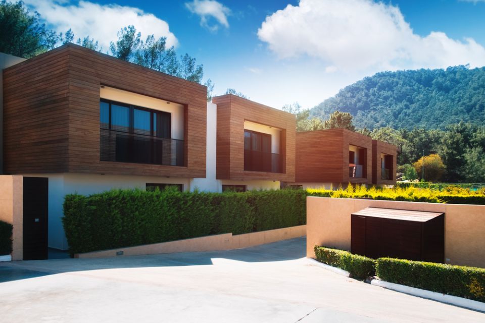 contemporary box shape houses