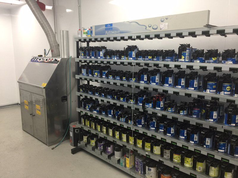 esposizione di olio per auto