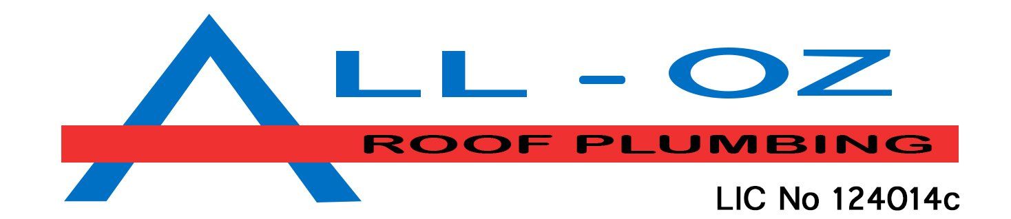 all oz roof plumbing business logo