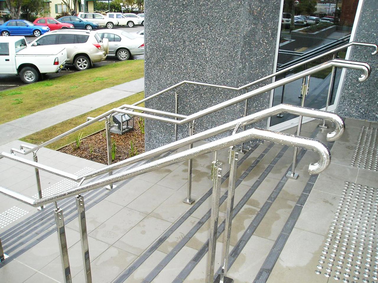 Steel Handrail of Stairs — Shearwater Engineering in Taree, NSW