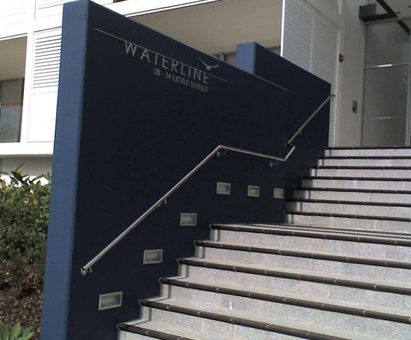 Handrail For Waterline Company — Steel Fabrication in Taree, NSW Handrail For Waterline Company — Shearwater Engineering in Taree, NSW