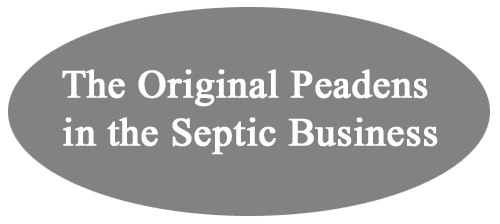 The Original Peadens in the Septic Business