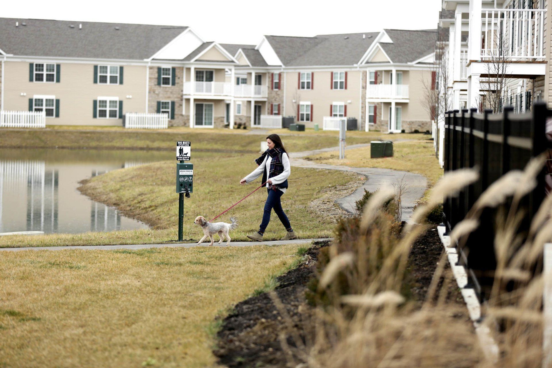 Walking paths at The Square at Latham Park