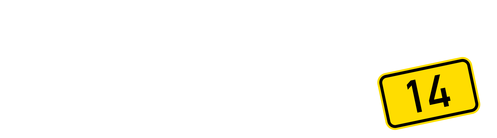 Fahrschule B14 Logo weiß