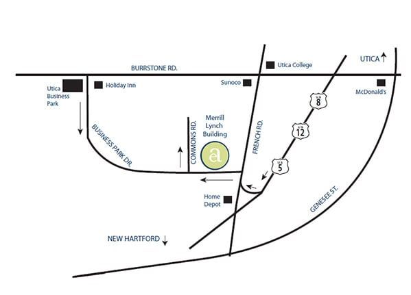 Utica Office map - Endodontic Associates, P.C. - root canal therapy in Utica, NY Utica Office map - Endodontic Associates, P.C. - root canal therapy in Utica, NY