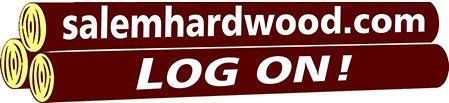 A sign that says salemhardwood.com log on