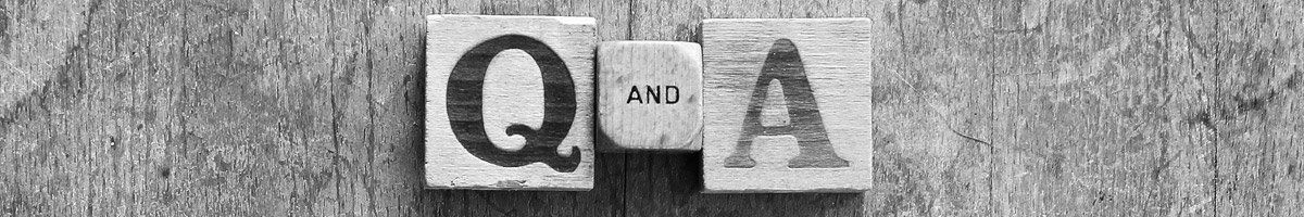 blocks with Q & A written on them