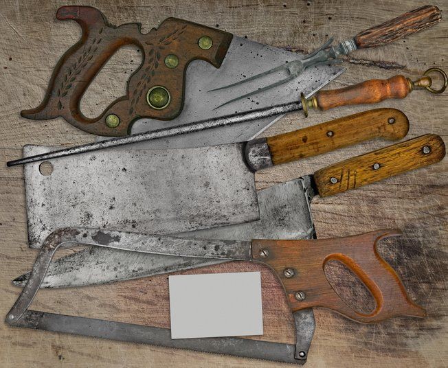 Barbecue Tools on Wooden Table — Spokane Valley, WA — Tri-State Market Supply