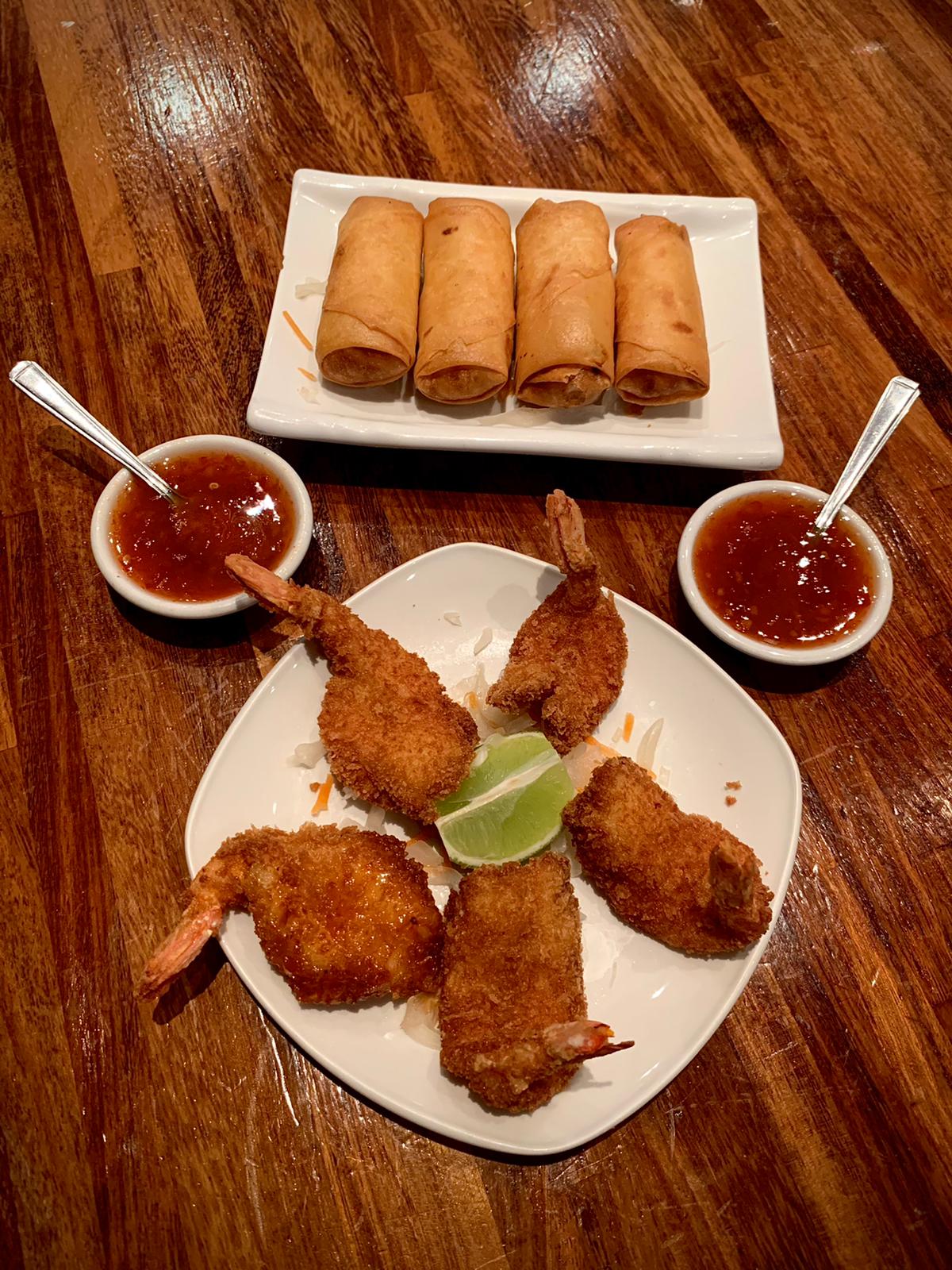 Selection of asian dishes