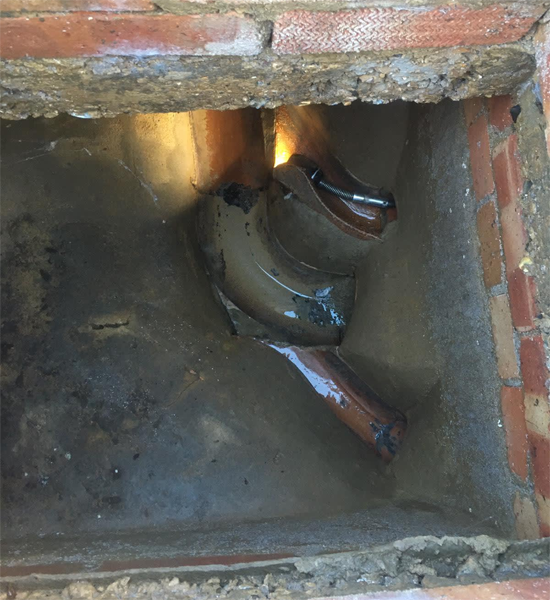 Cleared sewer