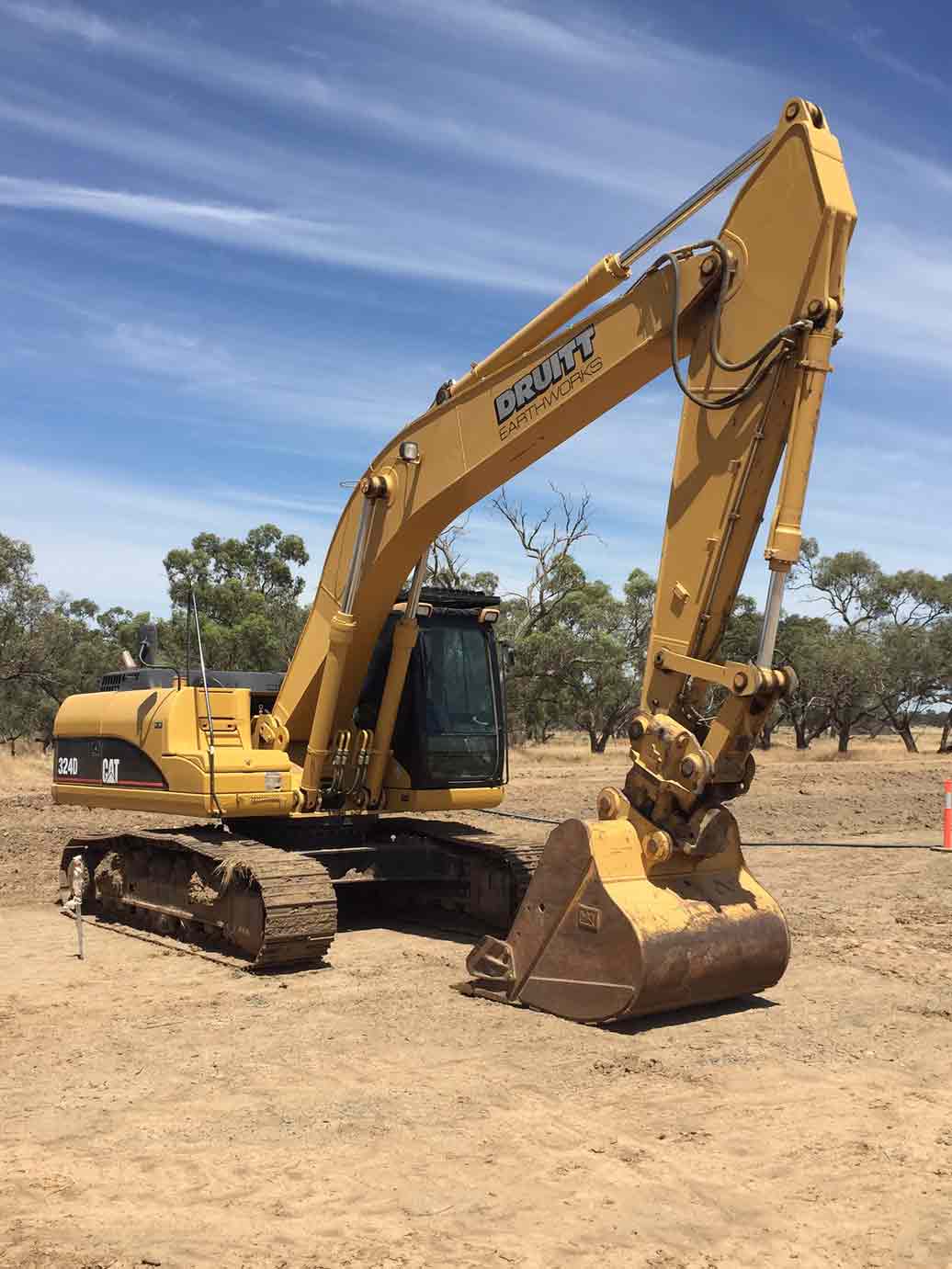 bulldozing dirt