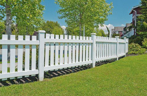 white fence