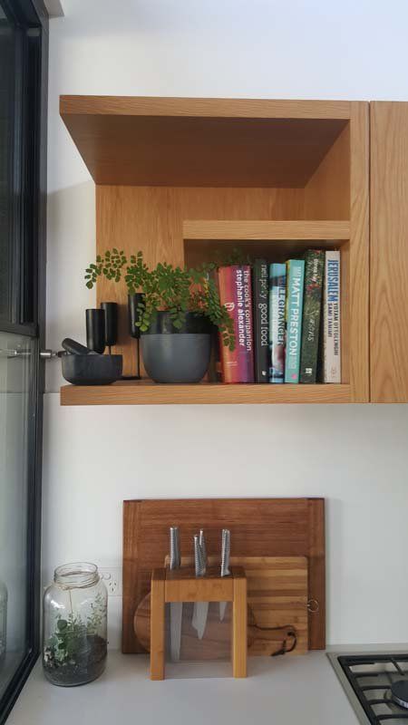 wood shelves