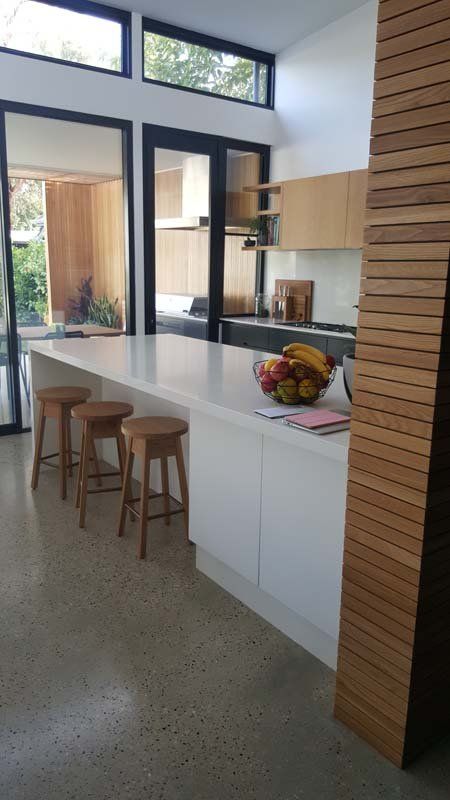 kitchen countertop and bar