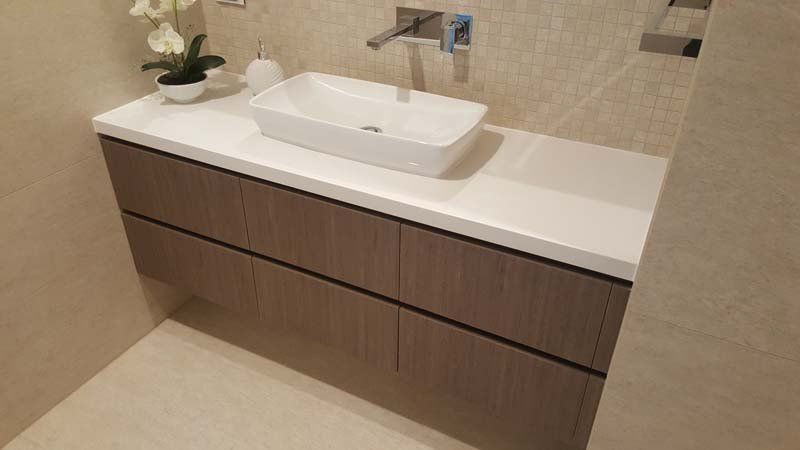 simple bathroom vanity
