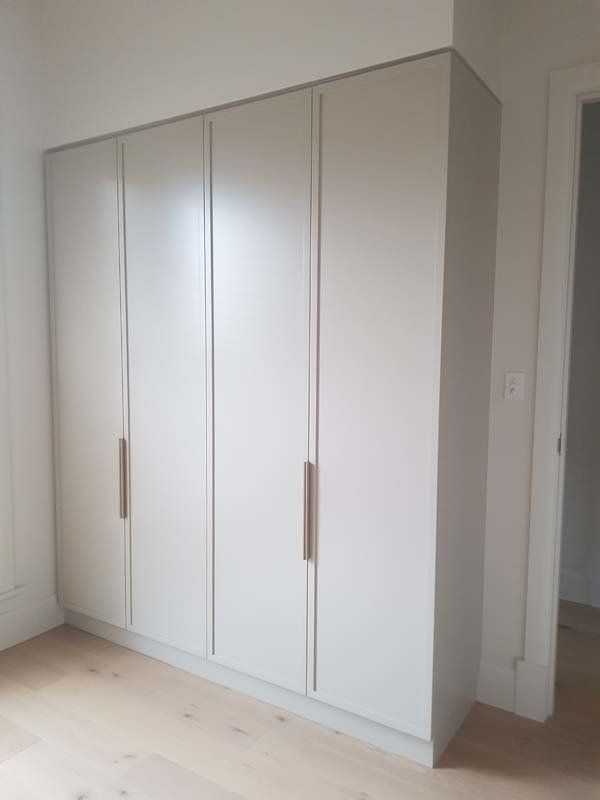 white cabinets