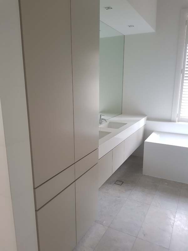 white cabinets