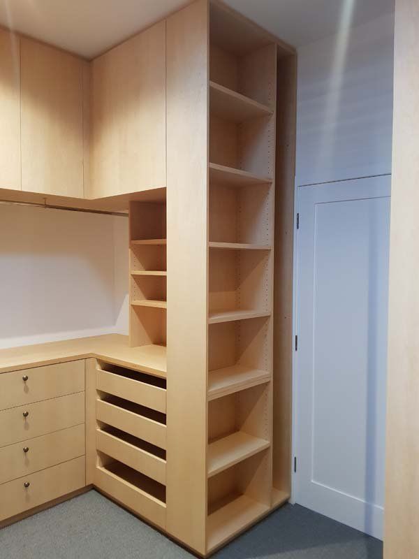 new shelves and drawers