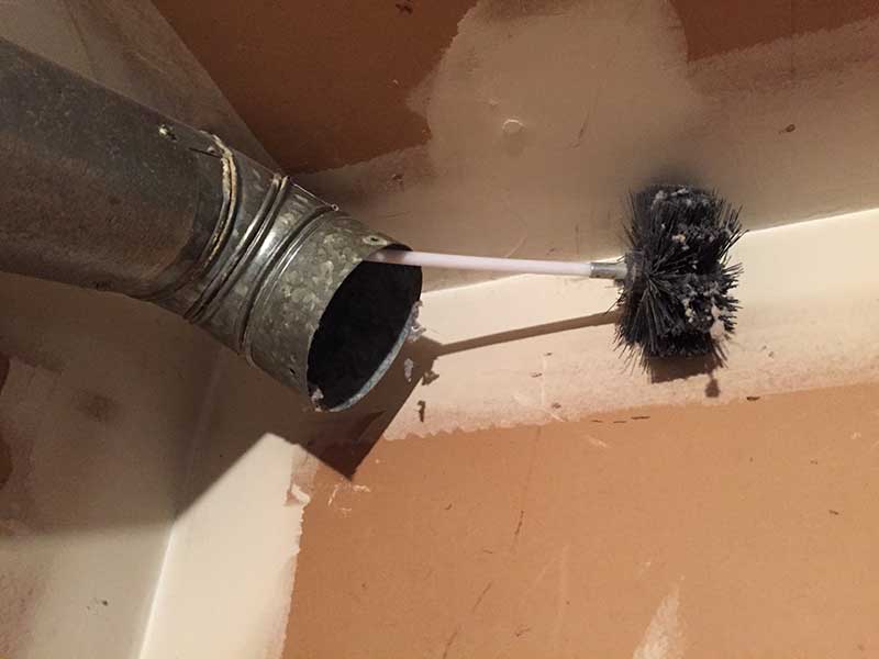 cleaned dryer vent
