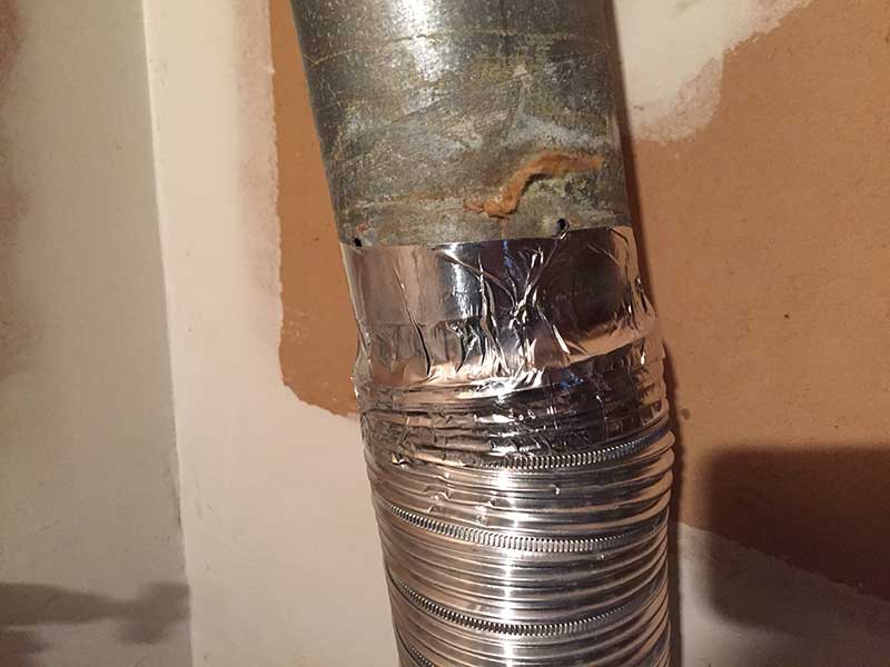 proper dryer vent connection 2