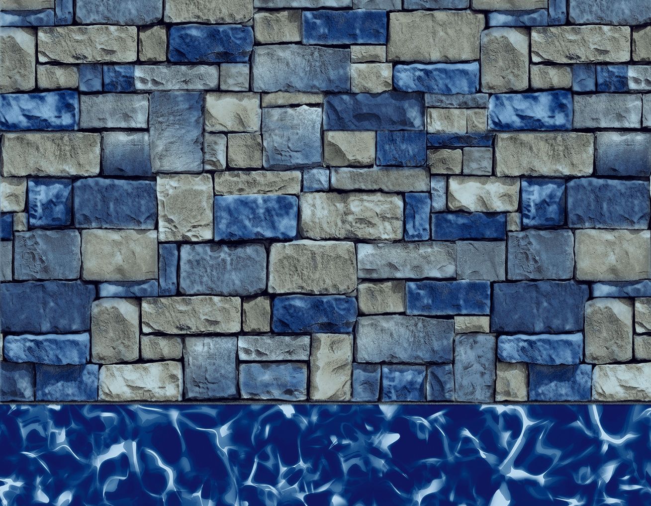 Fieldstone pool liner