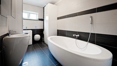 white bathtub