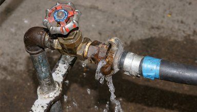 burst pipe