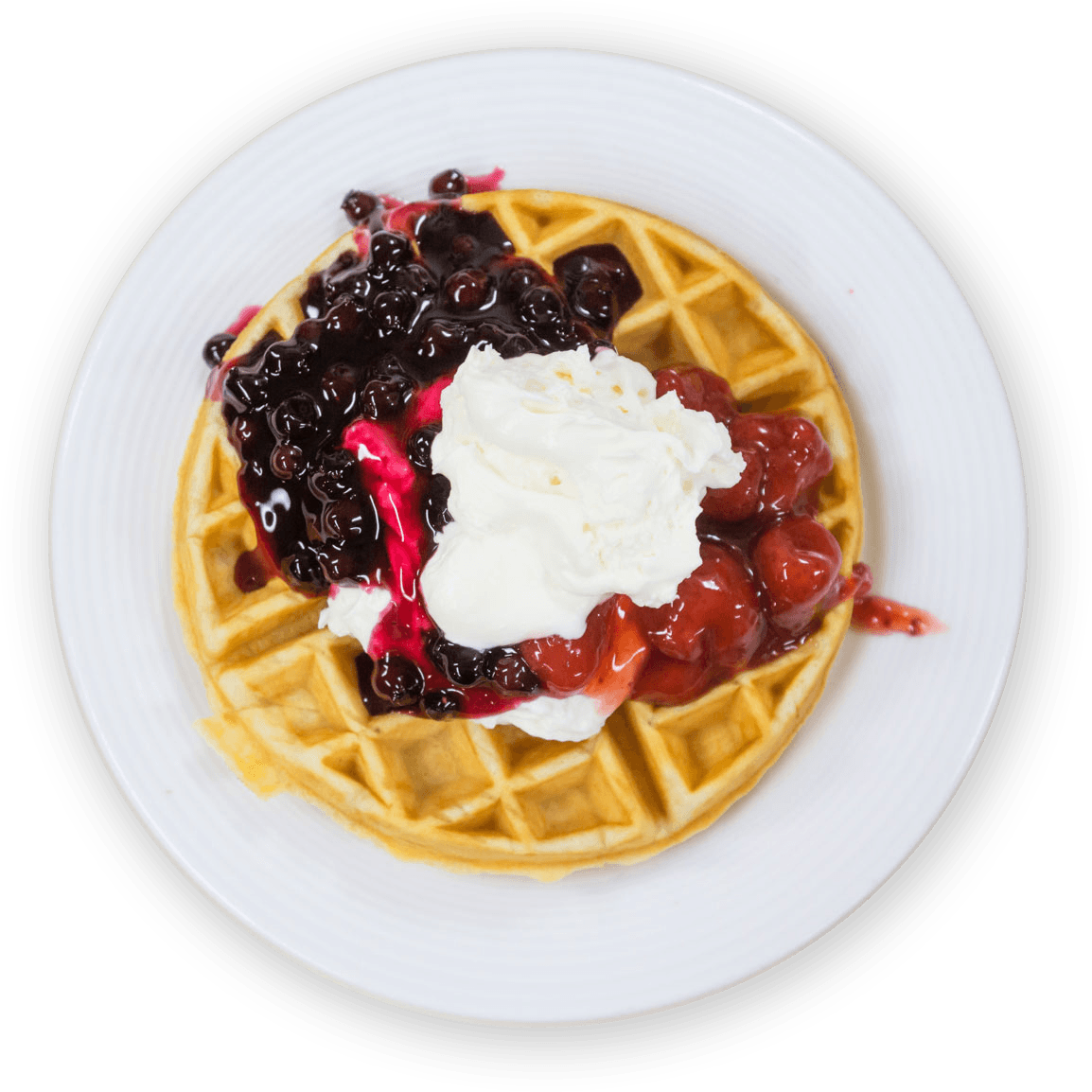 Dessert waffle photo