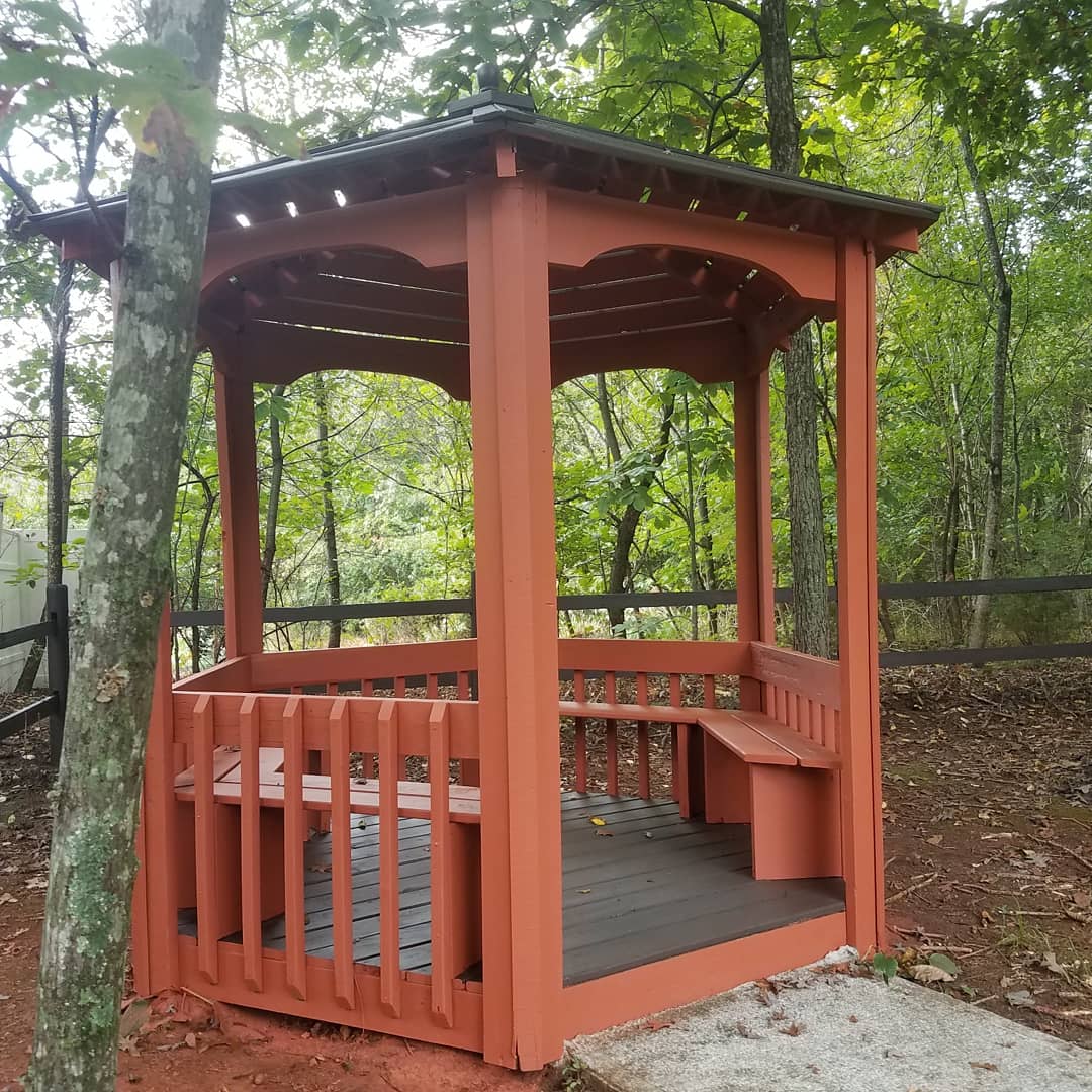 Brown Gazebo — Forest, VA — Straight Line Painting & Tile Inc.