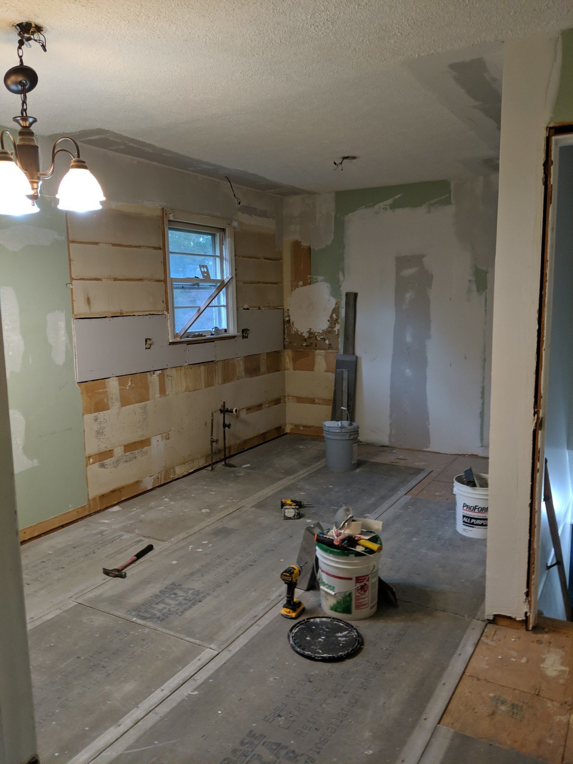 On-going Renovation of Space — Forest, VA — Straight Line Painting & Tile Inc.