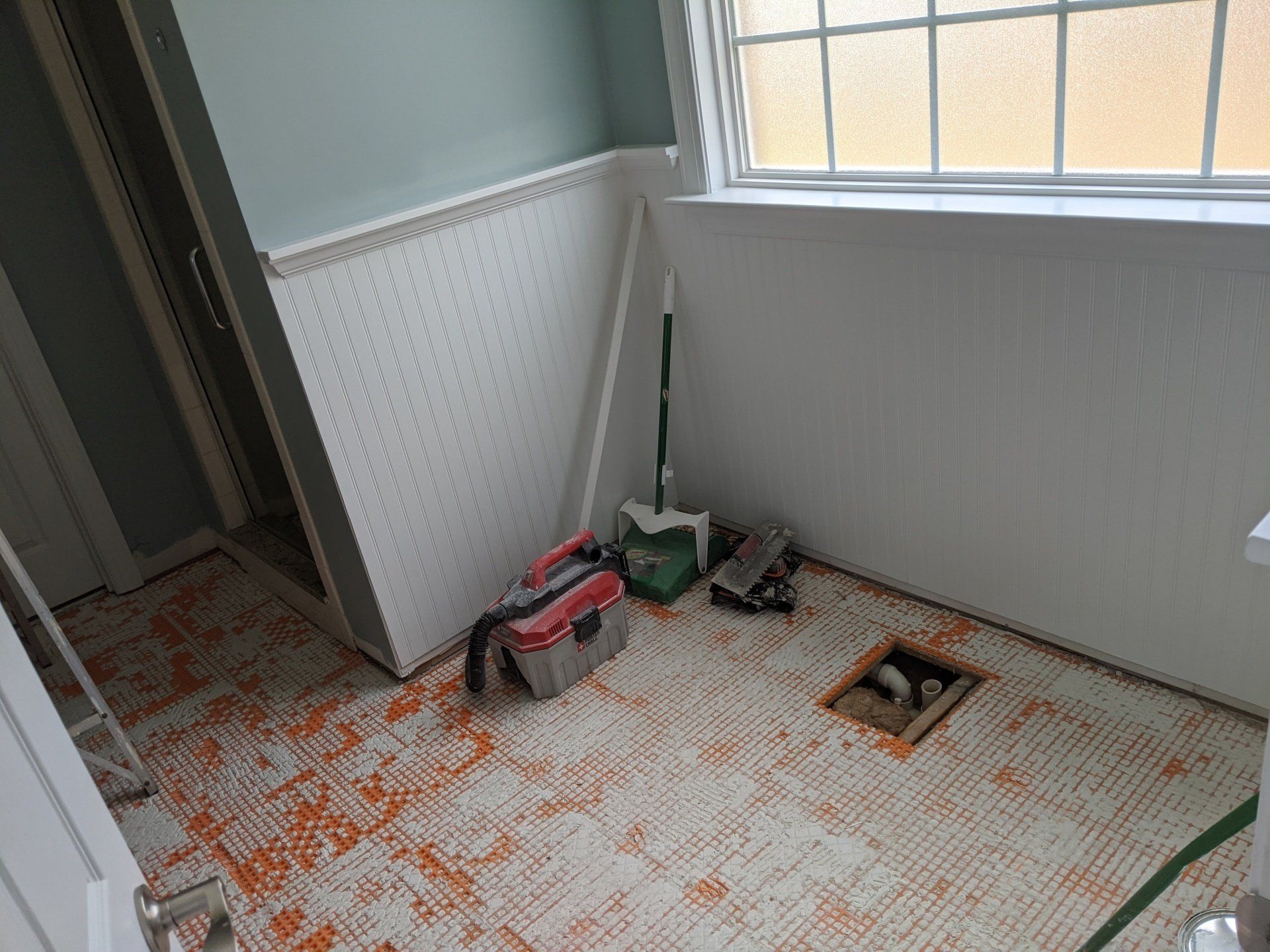 Fixing the Flooring — Forest, VA — Straight Line Painting & Tile Inc.