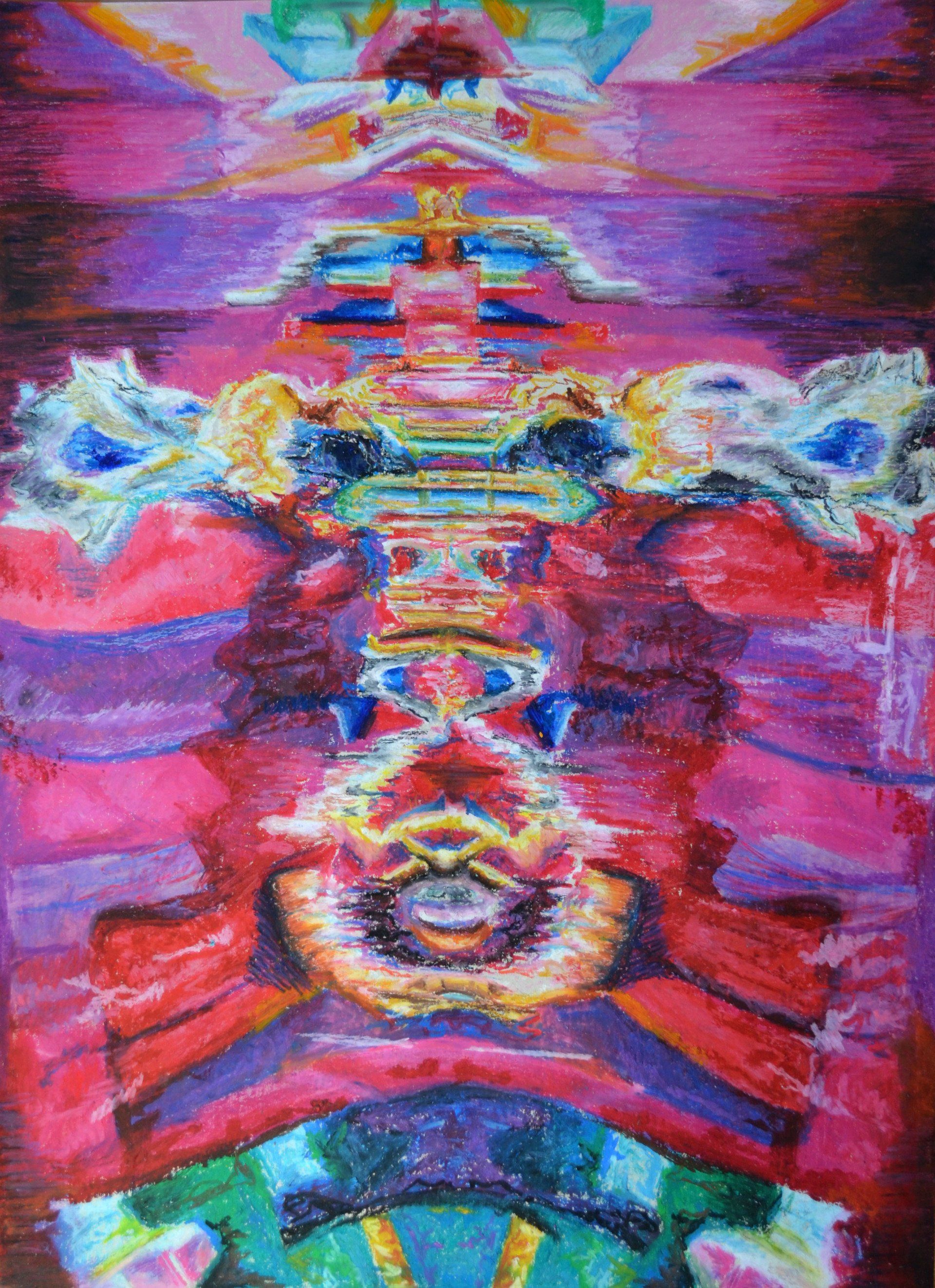 Colourful picture of abstract painting by Siobhan McLaughlin