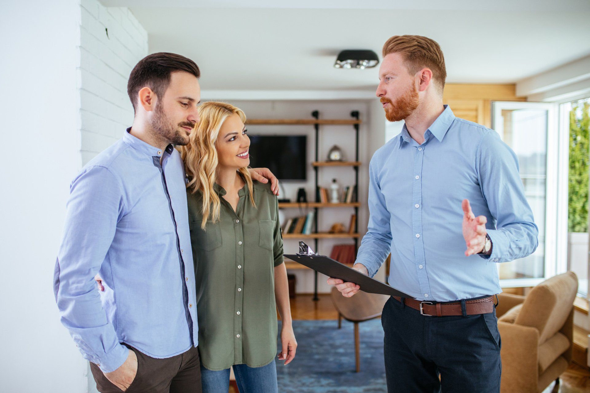people in house talking