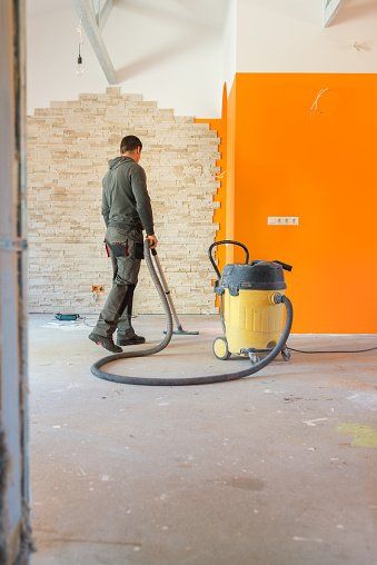 Man cleaning construction site - Construction Cleanup in Santa Cruz, CA