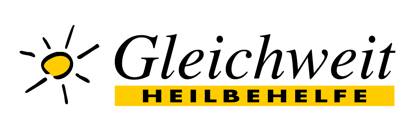 A logo for a company called gleichweit heilbehilfe