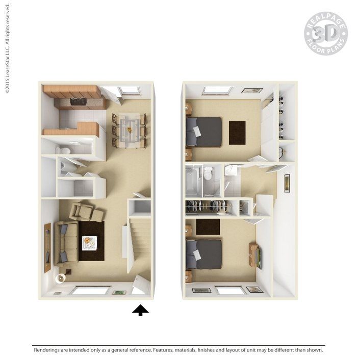 2 bedroom furnished