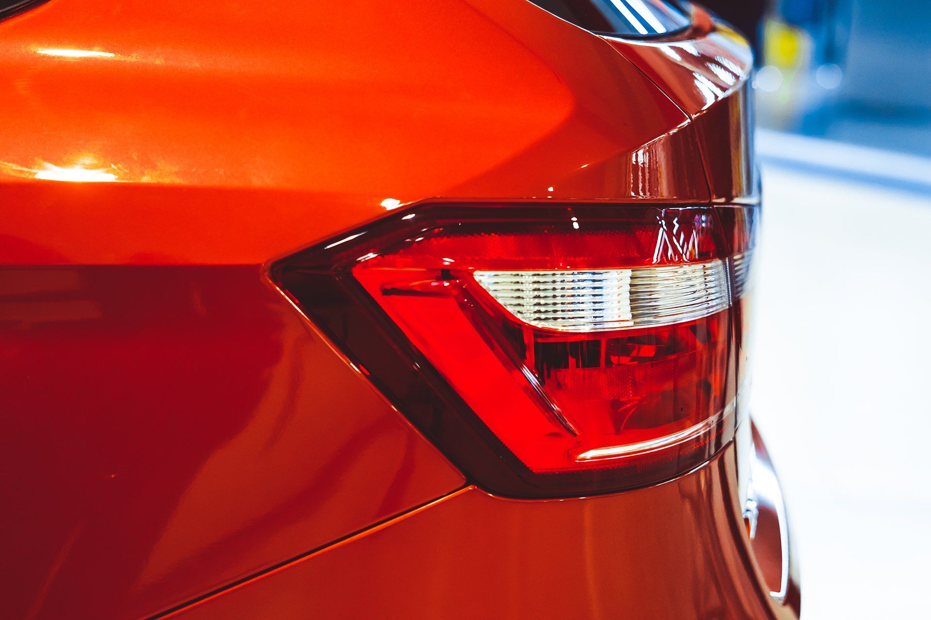 red car taillight
