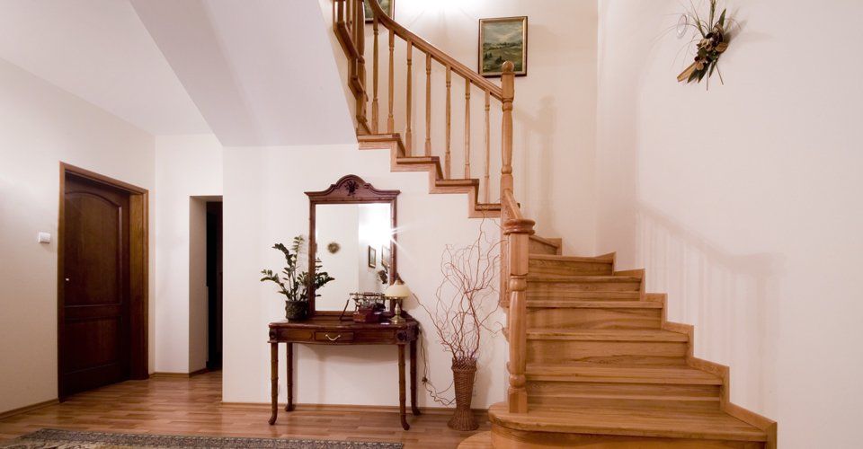 wooden staircase