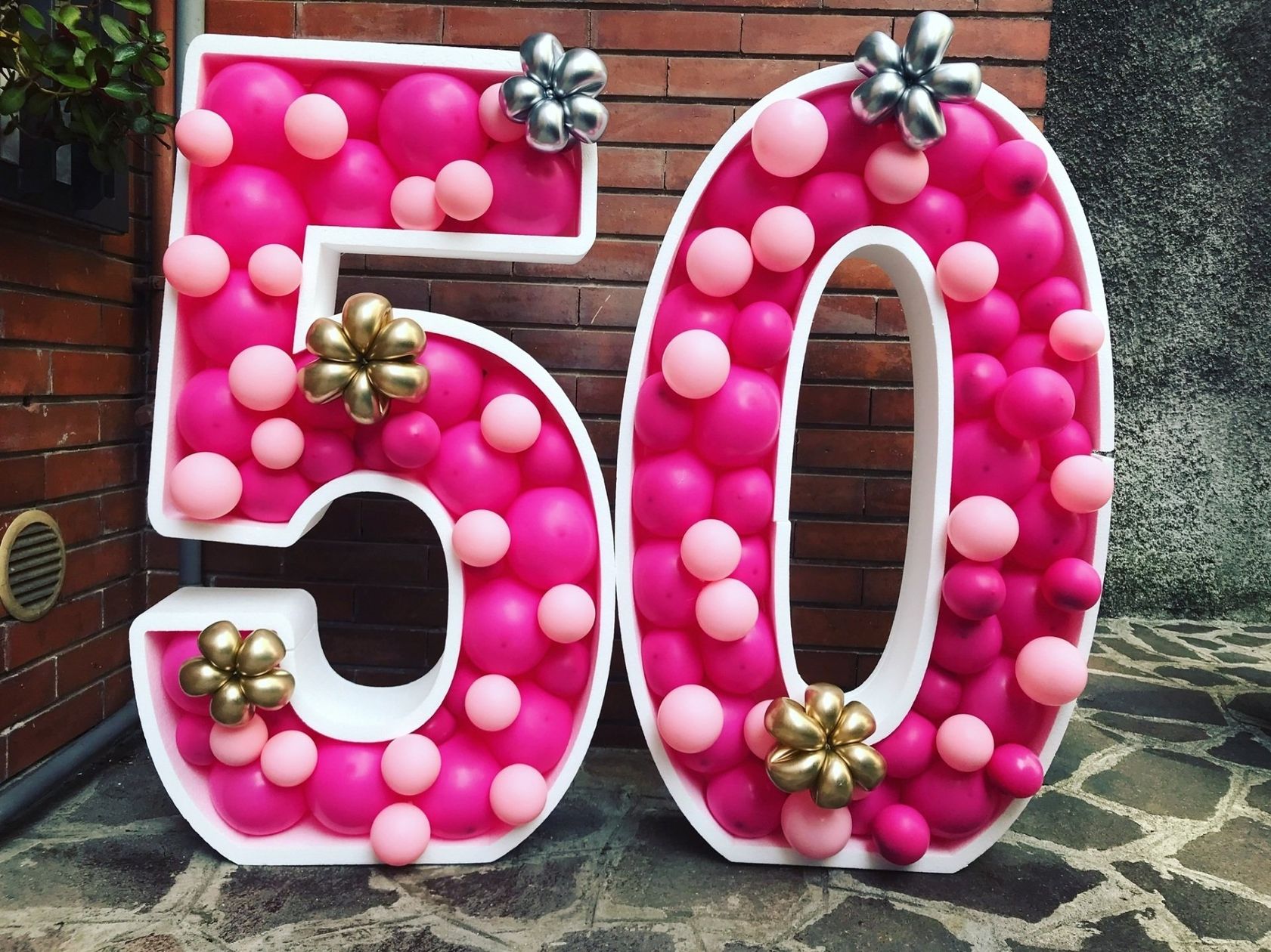 allestimento glamour per una festa di compleanno