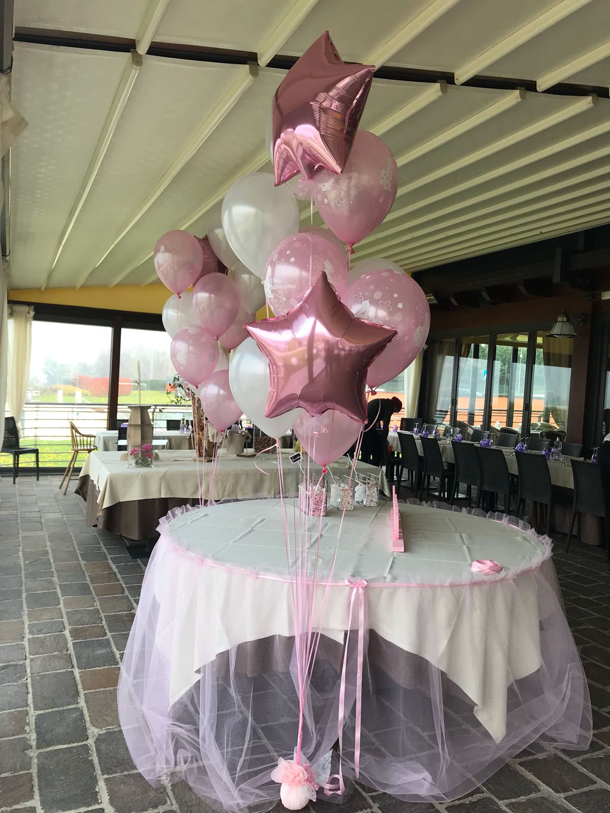palloncini per ricevimenti di battesimo