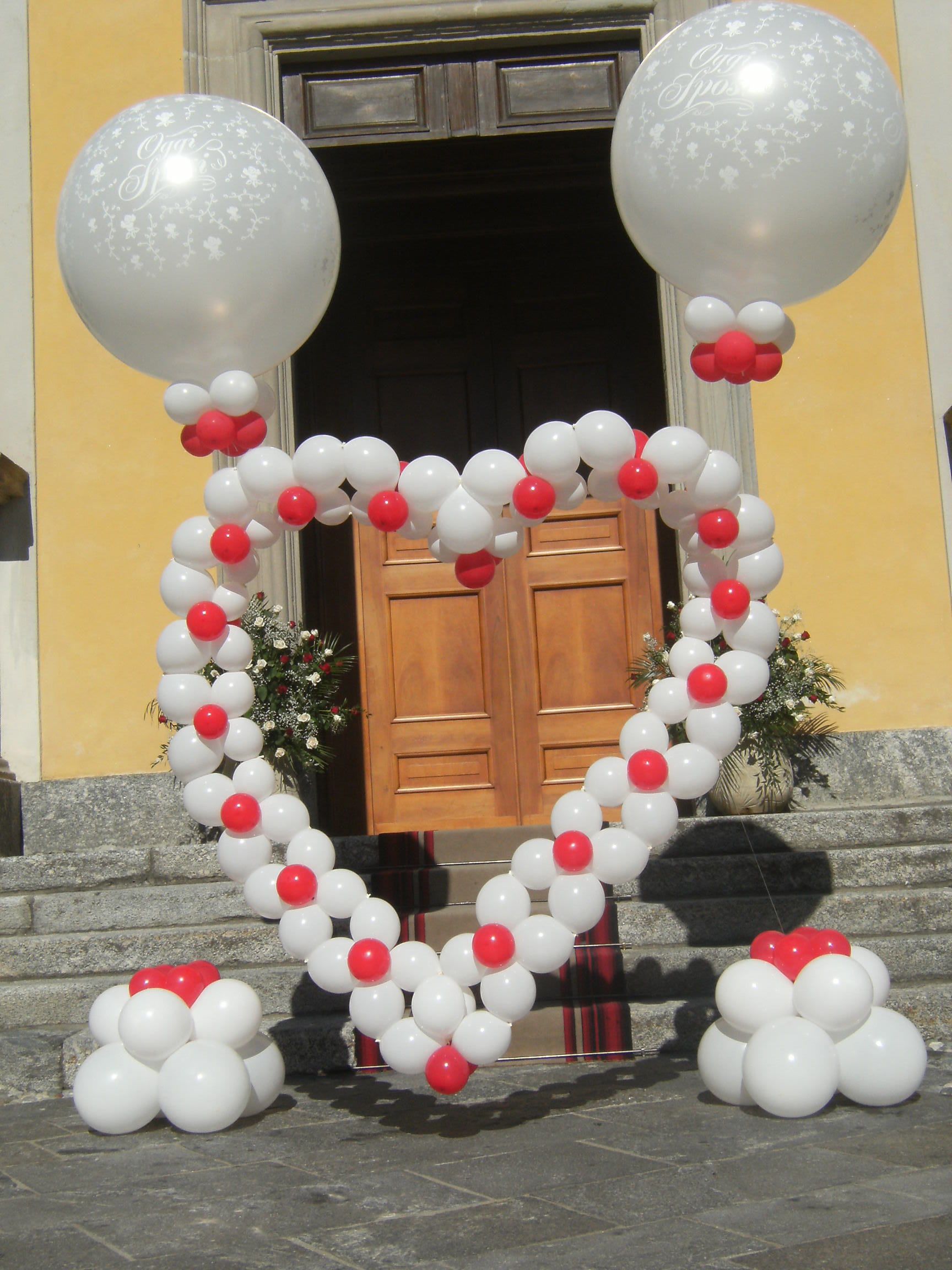 palloncini decorativi a forma di cuore