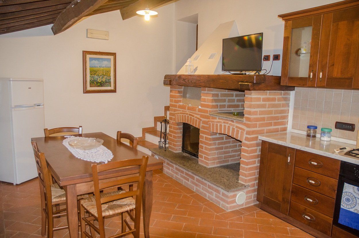 zona giorno dell'alloggio per vacanze