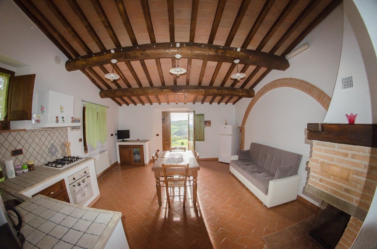 zona giorno della casa vacanza