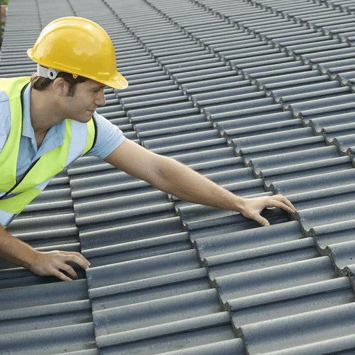 roof tiles laying
