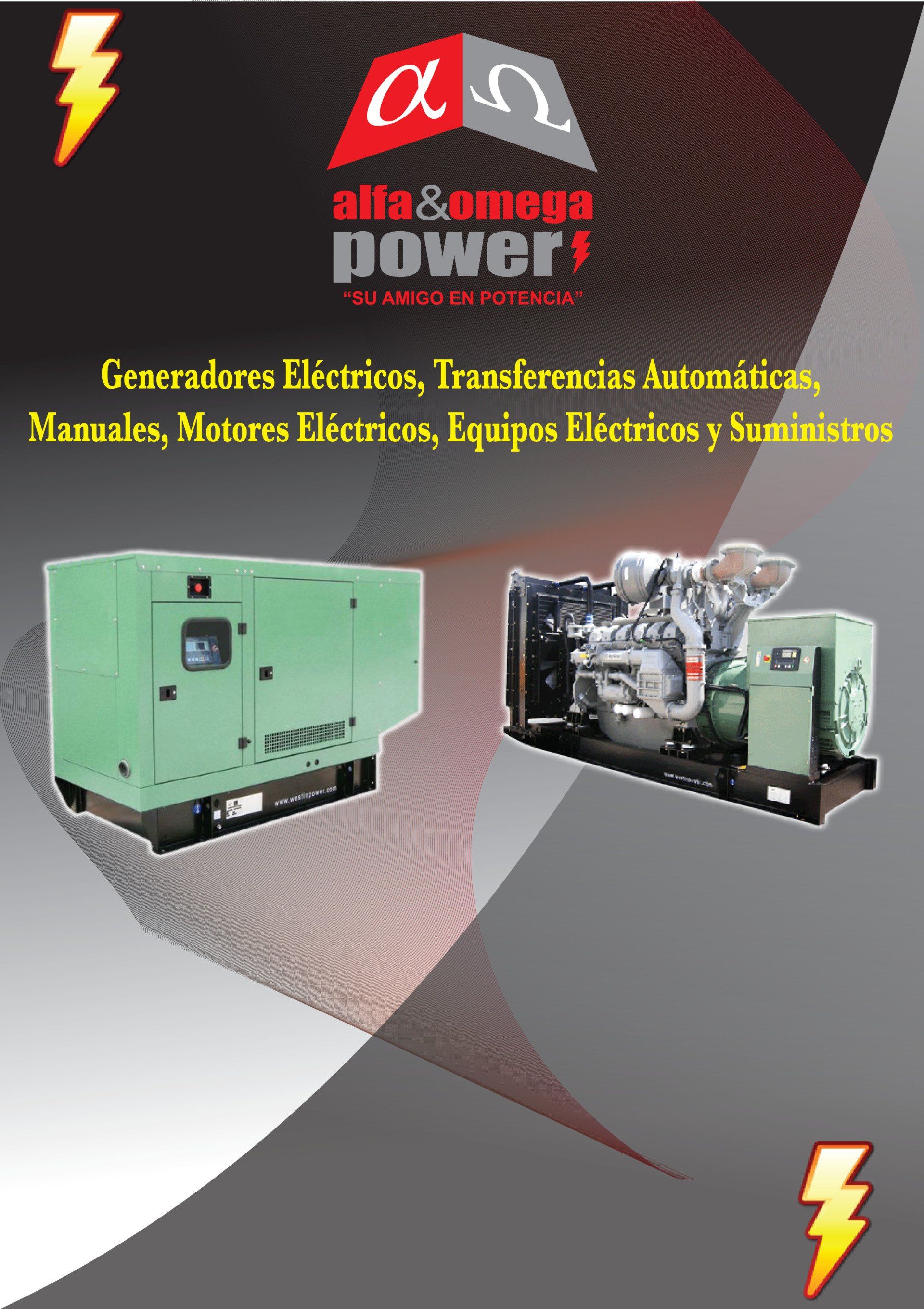 ALFA & OMEGA POWER grupos electrógenos con motor