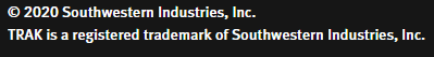 Trak is a registered trademark of southwestern industries inc.