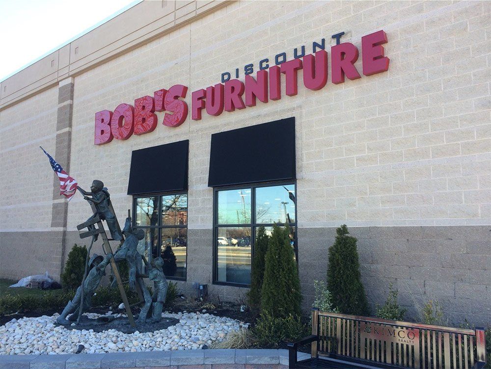 Outside of Bob's Furniture — Brick, NJ — DUNE Awning Fabrication