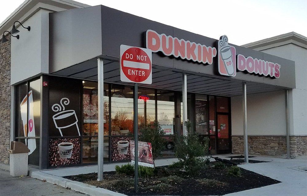 Outside of Dunkin Donuts — Brick, NJ — DUNE Awning Fabrication
