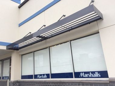 Awning on Empty Shopping Center — Brick, NJ — DUNE Awning Fabrication